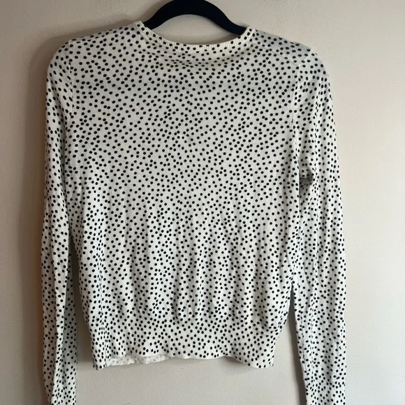 Ann Taylor woman’s polka dot cotton blend cardigans sweater - Picture 5 of 7